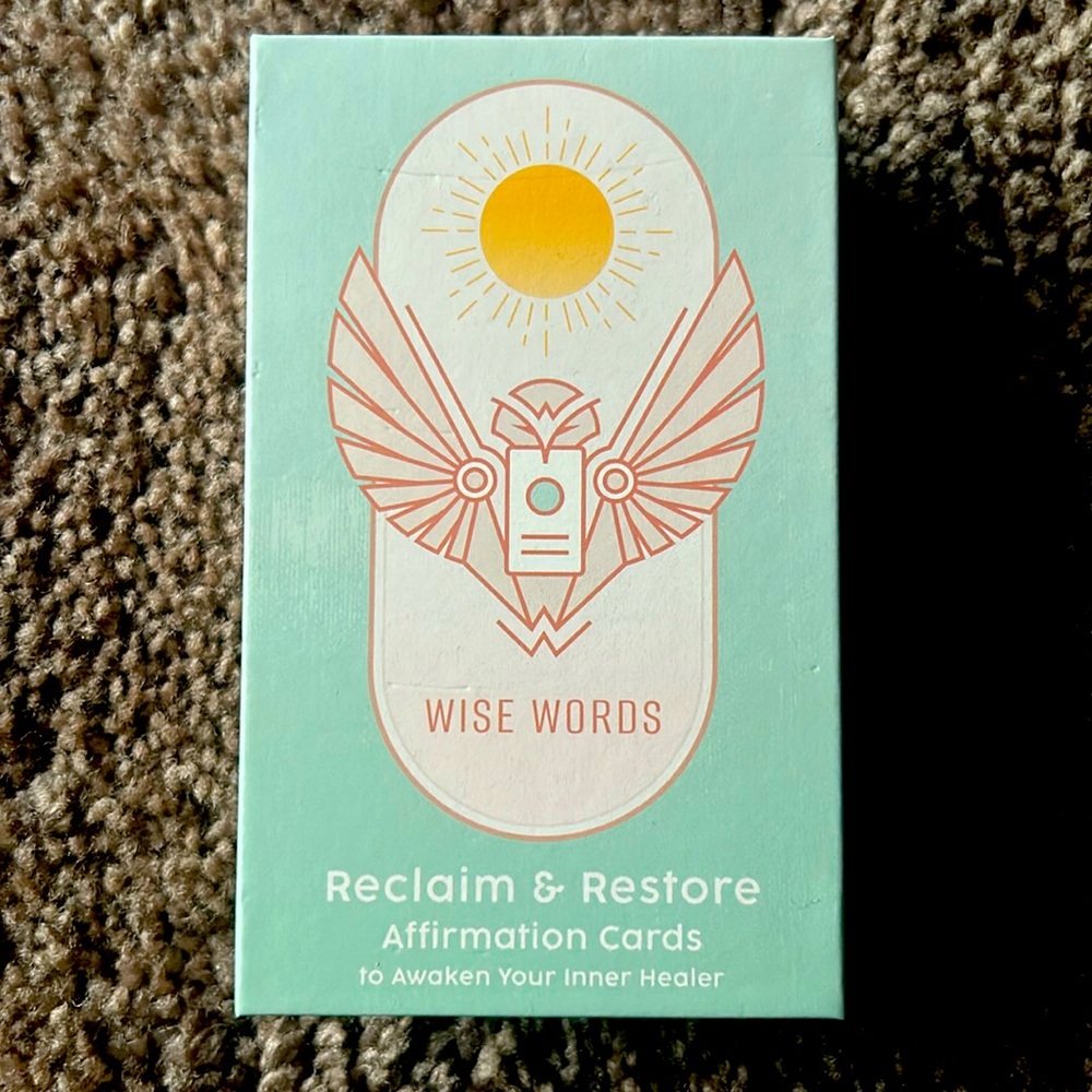 Wise Awakening Wise Words Reclaim and Restore Affirmation Deck